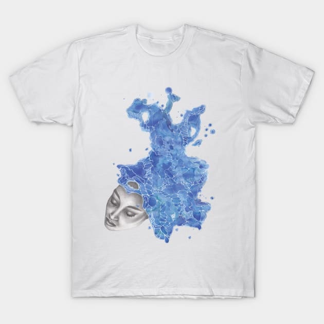 Strange Lady - Blue T-Shirt by ToothandArrowCo